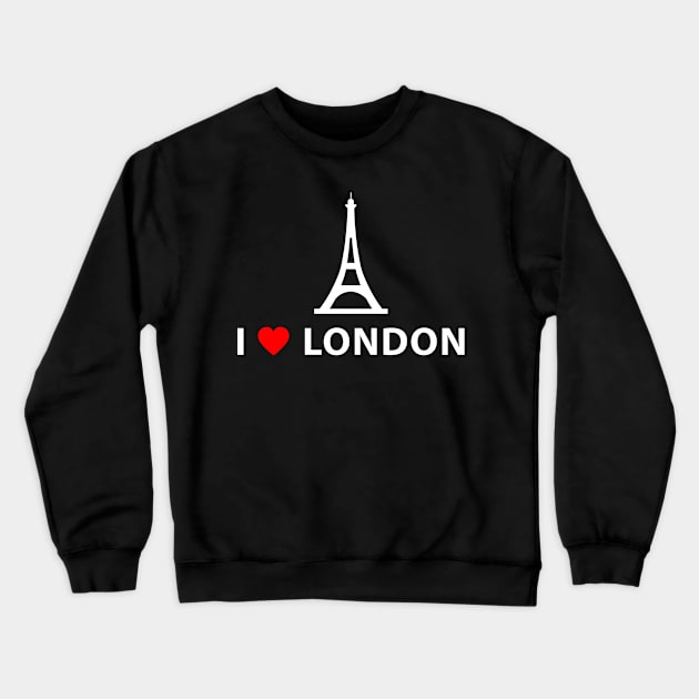 I love London Crewneck Sweatshirt by JadeTees